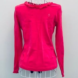 Girls Lilly Pulitzer Pink Shirt, Size 12-14